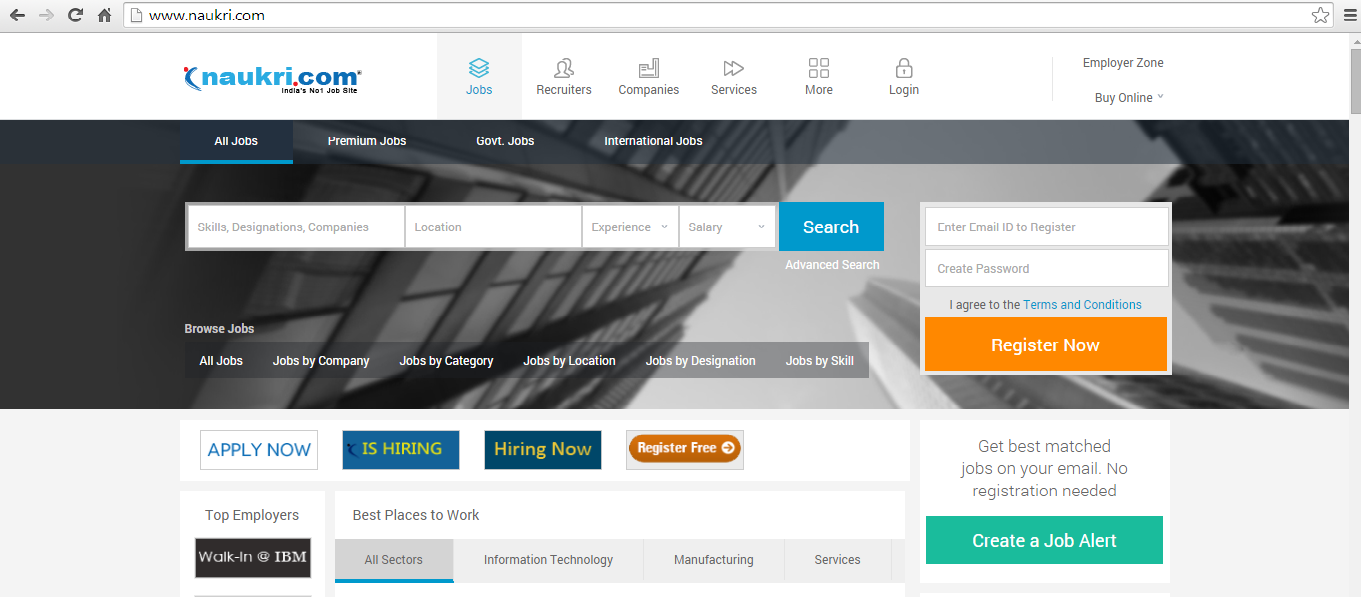 Info Edge's banner