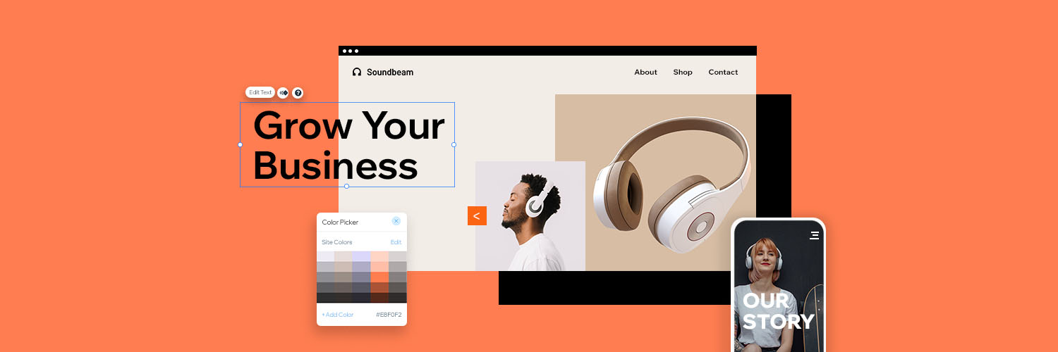 Wix's banner