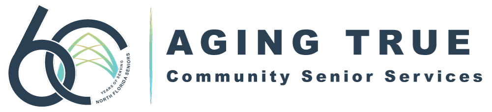 Cathedral Foundation of Jacksonville DBA. Aging True logo